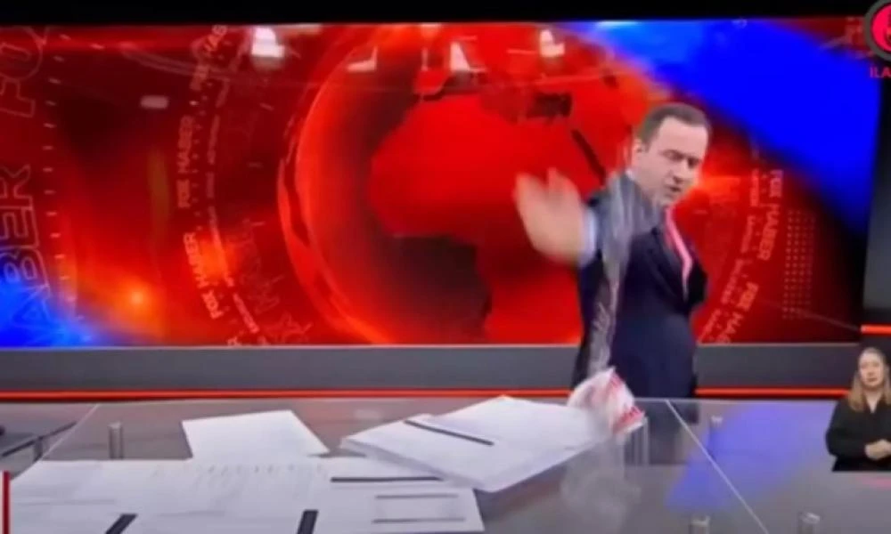 Τουρκία - Fox TV: Τα έσπασε ο παρουσιαστής των ειδήσεων για ένα ρεπορτάζ για τους αγρότες! (βίντεο)